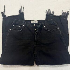 WE THE FREE MAGGIE BUTTON FLY -BLACK-SZ 28